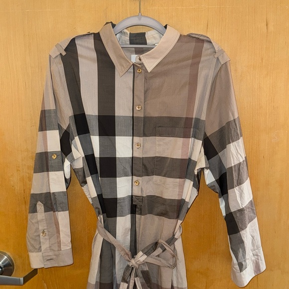 Burberry Dresses & Skirts - Authentic Burberry Cotton Check Dress